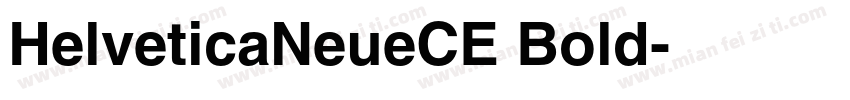 HelveticaNeueCE Bold字体转换